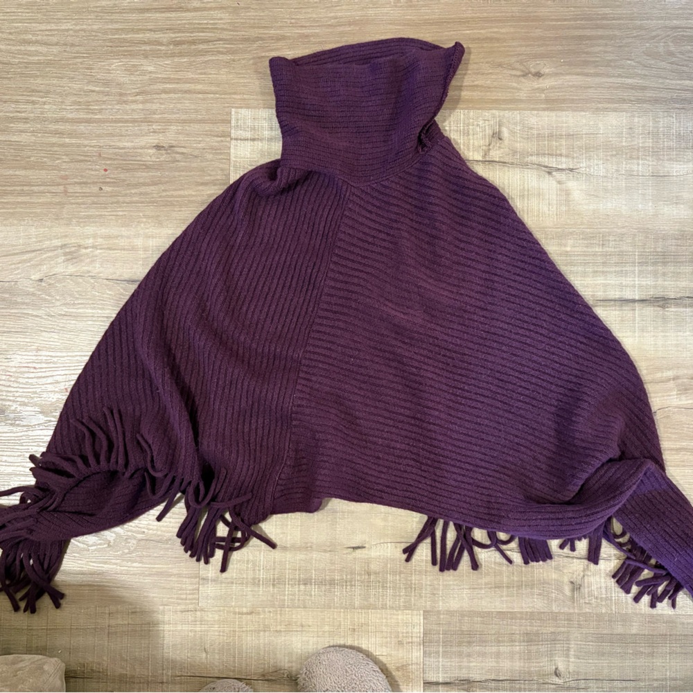 Elegant Purple Turtleneck Sweater
